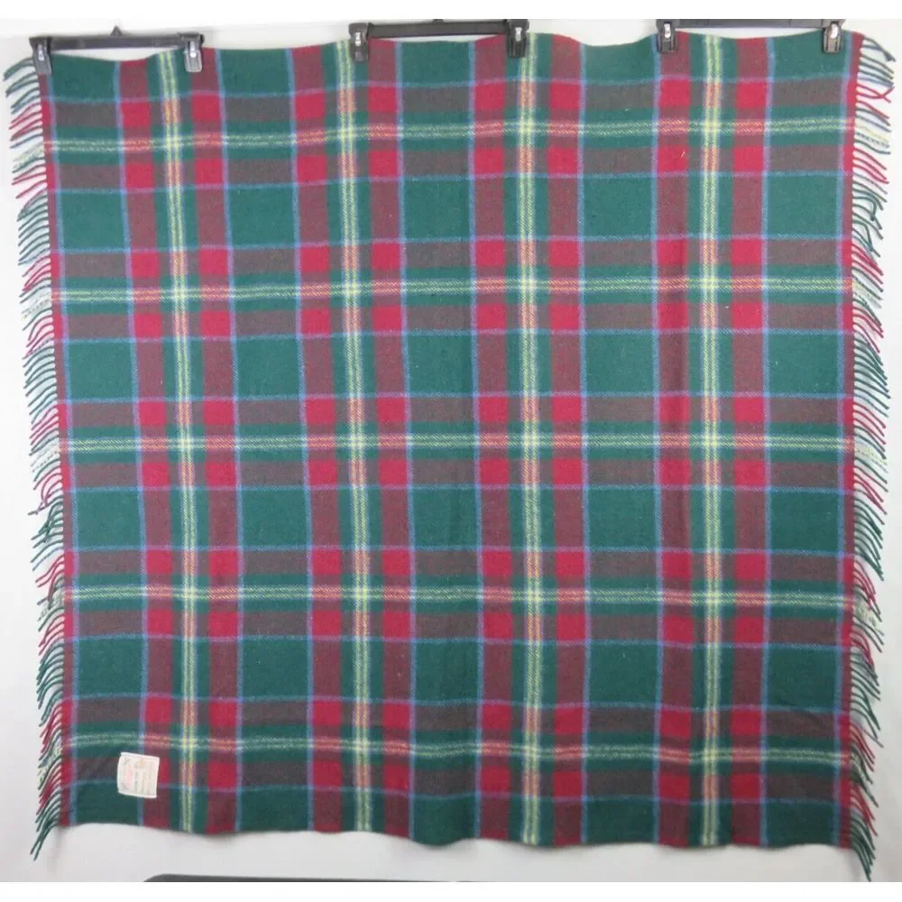 Highland Home Industries Wool Throw Blanket Scotland 54x53